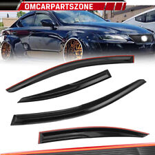 For 06-13 Lexus IS250 IS350 IS-F Mugen Style Window Visors Rain Guards Deflector picture