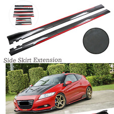 Fiber Look Side Skirt Extension Spoiler Splitter For Honda CR-Z 2m/78.7 P+ picture