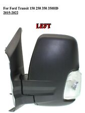 Driver Left Side Power Mirror with Lamp For Ford Transit 150 250 350HD 10to 2024 picture