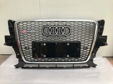 For Audi Q5 RSQ5 2009 2012 Front bumper grille Grill Black Henycomb mesh Chrome picture