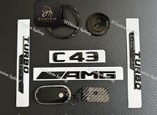 Gloss Black C43 Badges Full Package For Mercedes AMG C43 W206 ONLY picture