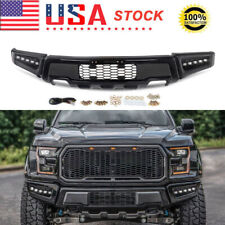 For 2009-2014 Ford F150 F-150 Front Bumper Steel Black Raptor Style W/LED Lights picture