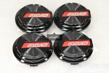Rays Gram Lights WR Center Cap Red/Black for 57CR / 57DR (SET OF 4) picture