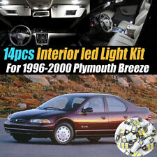 14Pc Car Interior LED Super White Light Bulb Kit for 1996-2000 Plymouth Breeze picture