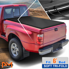 Vinyl Soft Top Tri-Fold Tonneau Cover for 93-04 Ford Ranger Flareside 6ft Bed picture