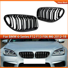 For 2012-2018 BMW F06 F12 F13 M6 650i 640i Front Kidney Grille Grill Gloss Black picture