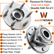 2X Front Wheel Bearing Hub Assembly For Buick Enclave Chevy Traverse GMC Acadia picture