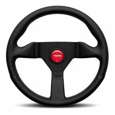 MOMO Steering Wheel MONTE CARLO Black Leather 320mm with Red Stitching MCL32BK3B picture