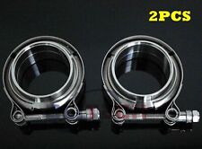 3inch Stainless Steel V-Band Clamp SS 304 M/F flange Vband Exhaust Downpipe X2 picture