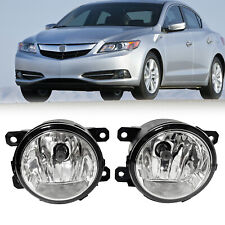 Fit 2013 2014 2015 Acura ILX Bumper Clear Lens Fog Lights Lamp Pair Replacement picture