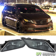 For Smoked 2011-2013 Honda Odyssey Bumper Driving Fog Lights + Switch Left+Right picture