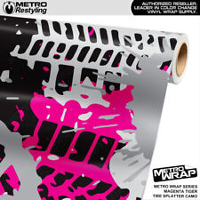 Metro Wrap Tire Splatter Magenta Tiger Premium Vinyl Film picture