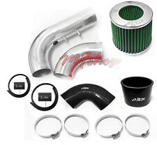 AirX Racing Black-Green For 2PC 02-05 Cavalier Pontiac Sunfire 2.2 L4 Air Intake picture