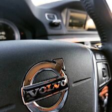 BLACK 46mm X 10mm VOLVO Steering Wheel Airbag Emblem S80 S60 V40 V60 XC60 XC70 picture