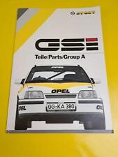 Spare parts catalogue Opel Kadett E GSi group A spare parts list racing catalogue picture