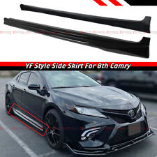 For 2018-24 8th Gen Toyota Camry Yofer Painted Gloss Black Side Skirt Extension picture