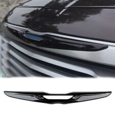 Glossy Black Front Bumper Center Grille Emblem Cover Trim For Chrysler 300 2015+ picture