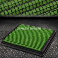 FOR A4/A6/QUATTRO/S4/S6 GREEN REUSABLE/WASHABLE DROP IN AIR FILTER PANEL picture