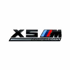 X5 Series Gloss Black Emblem X5M COMPETITION Number Letters Rear Trunk Badge picture