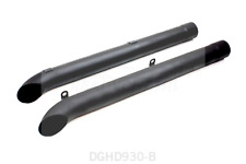 Fits Dougs Headers Side Pipes - Black (Pair) D930-B picture