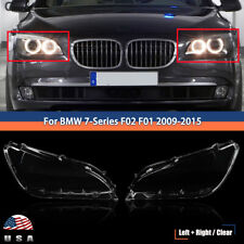 Pair Headlight Lens Cover For 2009-2015 BMW F02 F01 7 740i 740Li 750i 750Li 760i picture