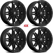17 FUEL HOSTAGE BLACK WHEELS RIMS FITS FORD F-150 F150 EXPEDITION FIVE LUG picture
