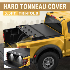1X 5.5FT Hard Solid Truck Bed Tonneau Cover For 2014-2024 Toyota Tundra Tri-Fold picture