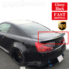 Glossy Black High Kick Rear Trunk Spoiler For INFINITI G37 Coupe 2DR 2008-2013 picture