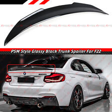 FOR 14-21 BMW F87 M2 F22 M240i M230 PSM Style Gloss Black Highkick Trunk Spoiler picture