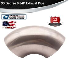 90 Degree Stainless Steel Exhaust Pipe Downpipe & Intakes Adapter 3'' To 3'' picture