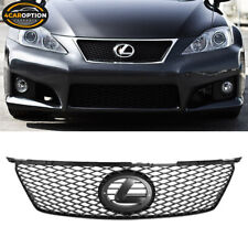 Fits 06-08 Lexus IS250 350 ISF Is-F Style Front Bumper Hood Mesh Grille Black picture