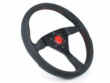 Momo Monte Carlo Alcantara Steering Wheel 350mm Black/Red Stitching MCL35AL3B picture