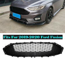 Glossy Black Frame Front Upper Bumper Grille Fits For 2019 2020 Ford Fusion picture
