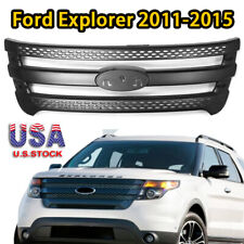 Fits 2011 2012 2013 2014 2015 Ford Explorer Front Bumper Grill Grille Overlay picture