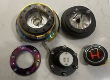 RARE NEO 1988-1991 Honda Civic Crx Steering Wheel Hub Quick Release NRG COMPLETE picture