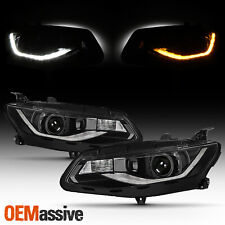 For 2016-2018 Malibu Sedan LED Sequential Signal Projector Black Headlights Pair picture