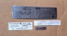 1971 1972 Datsun 240z Air Cleaner Filter Box Housing Decal Set Stickers picture