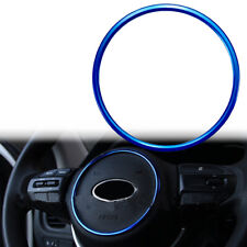 Blue Aluminum Alloy Steering Wheel Horn Emblem Ring Fits Optima Sedona Sorento picture