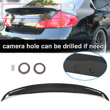 Carbon Fiber Look Rear Trunk Spoiler Wing For Infiniti G25 G35 G37 Q40 2007-15 picture