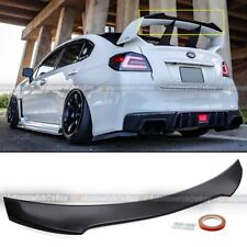 For 15-21 WRX STI Carbon Painted Trunk Add on Gurney Flap Wing Spoiler Extension picture