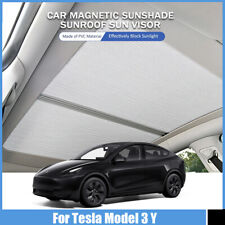 For Tesla Model Y Glass Roof Retractable Sunshade UV Sun Visor Cooling Cover picture