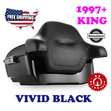 US Stock Vivid Black King Tour Pack Pak Fit 1997+ Harley Street Road FLHT picture