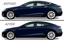 Chrome Delete Blackout Overlay for 2012-22 Tesla Model S Window & All Side Trim picture