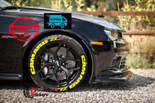 Tire Lettering CAMARO ZL1 PERMANENT Stickers 4x Tires yellow 15