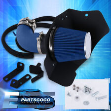 For 09-15 Cadillac CTS-V 6.2 V8 Blue Cold Air Intake System + Filter Heat Shield picture