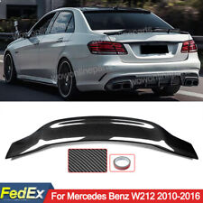 R Style Rear Spoiler For Mercedes Benz W212 E350 E550 2010-2016 Carbon Look ABS picture