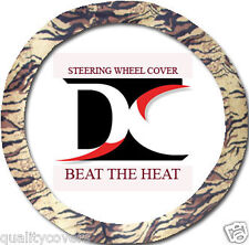 NICE BROWN  TIGER STEERING WHEEL COVER COOL&GOODQUALITY picture