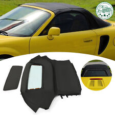 Fit Toyota Mr2 Spyder 00-07 Convertible Sailcloth Soft Top & Heated Glass Black picture