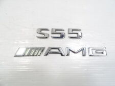 05 Mercedes W220 S55 emblem set, on trunk lid S55 AMG picture