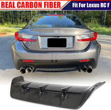 Fit For Lexus RC F Coupe 2015-2018 REAL CARBON Rear Bumper Diffuser Lip Spoiler picture